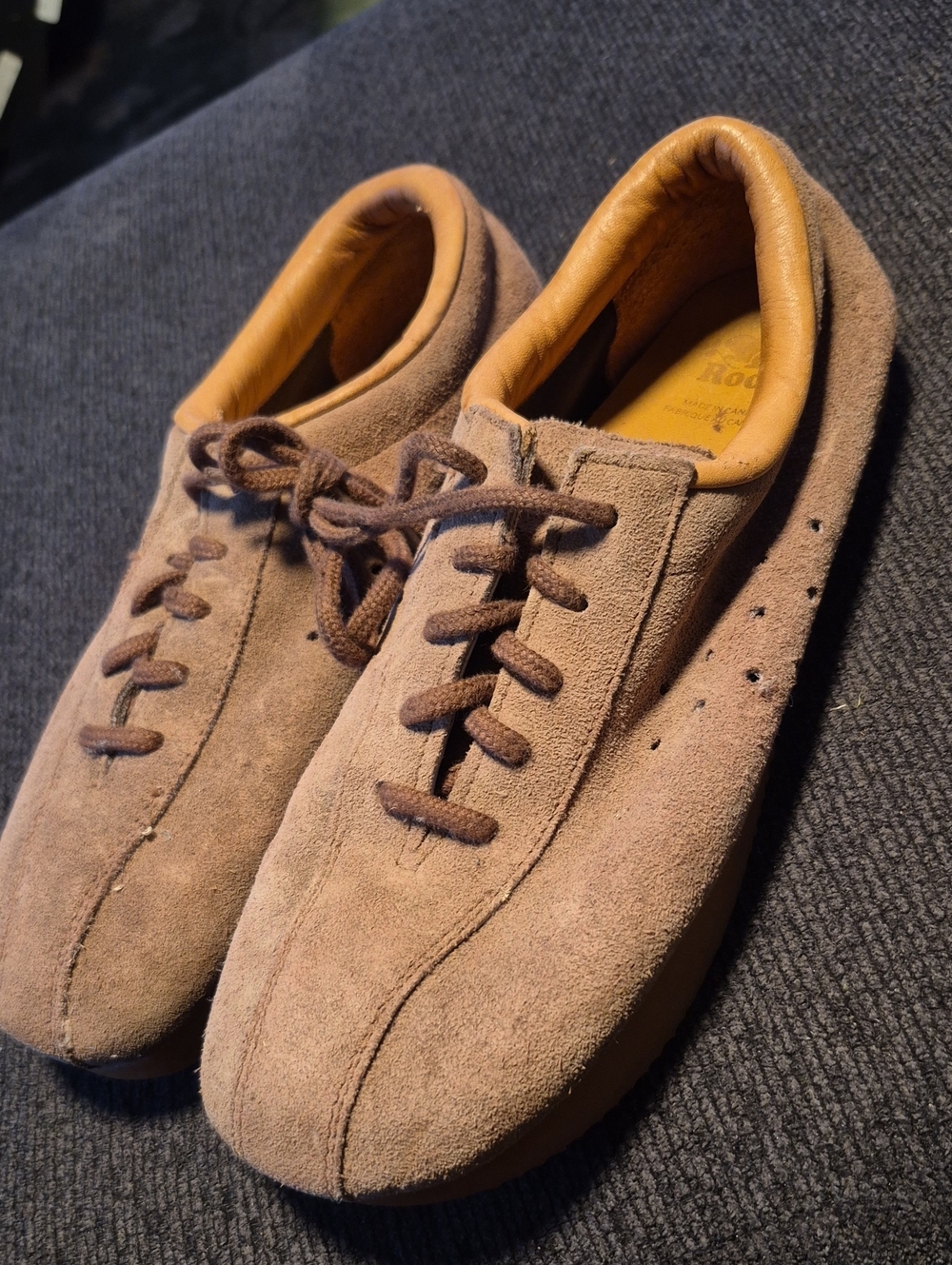 Roots Men's Suede Sneakers in Tan and Brown